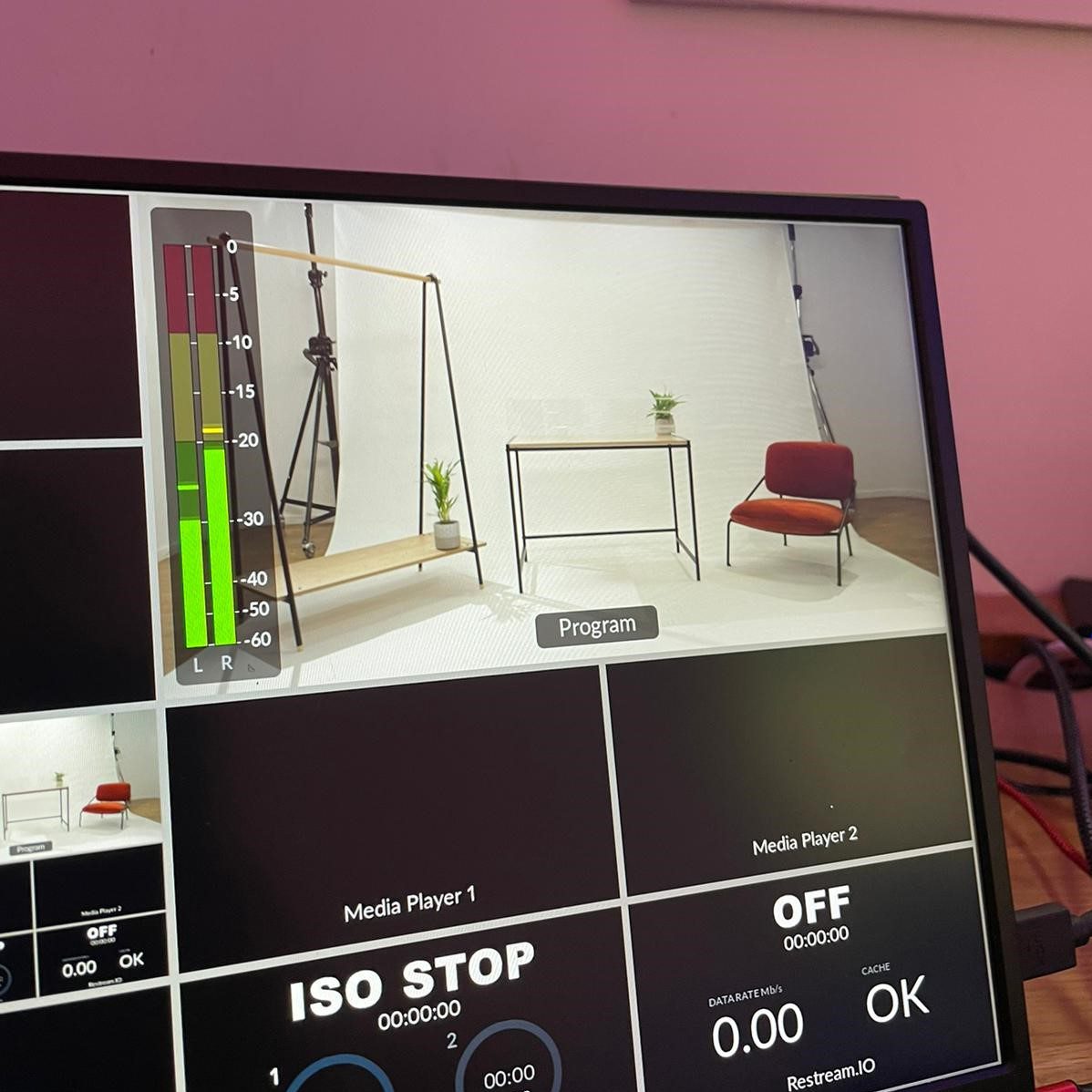 BTS-Livestream Photo of behind-the-scenes of a livestream