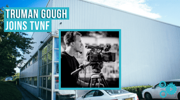 Banner graphic, text says 'Truman Gough joins TVNF'