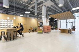 Picture of the interior of new Spaces office that TVNF will be moving to.