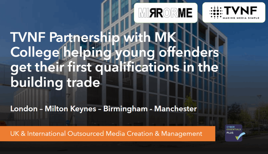 TVNF Partnership with MK College helping young offenders get their first qualifications in the building trade