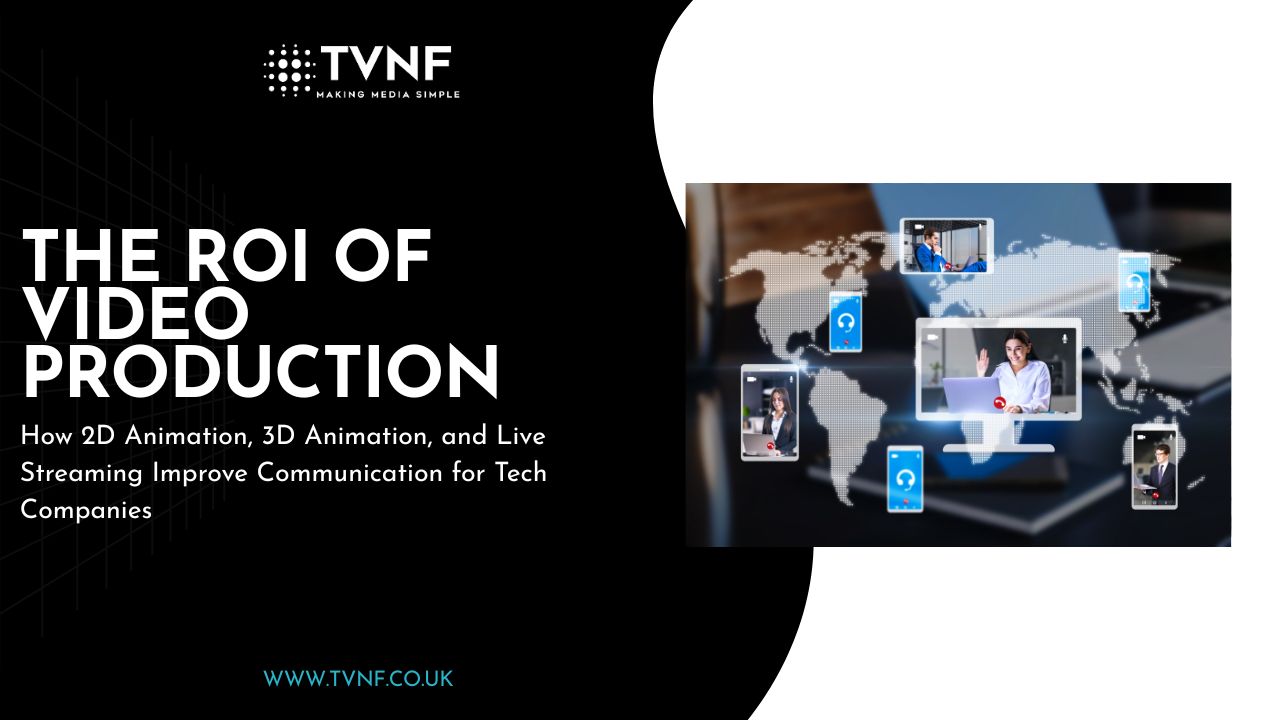 The ROI of Video Production: How 2D Animation, 3D Animation, and Live Streaming Improve Communication for Tech Companies